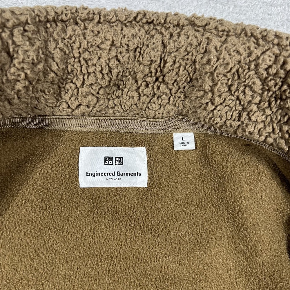 Engineered Garments Uniqlo Jacket Mens Large Fleece Combination Sherpa Patchwork - Picture 8 of 13
